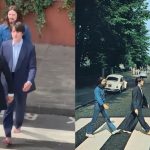 В Лондоне воссоздали легендарную обложку Abbey Road для масштабного кинопроекта о The Beatles